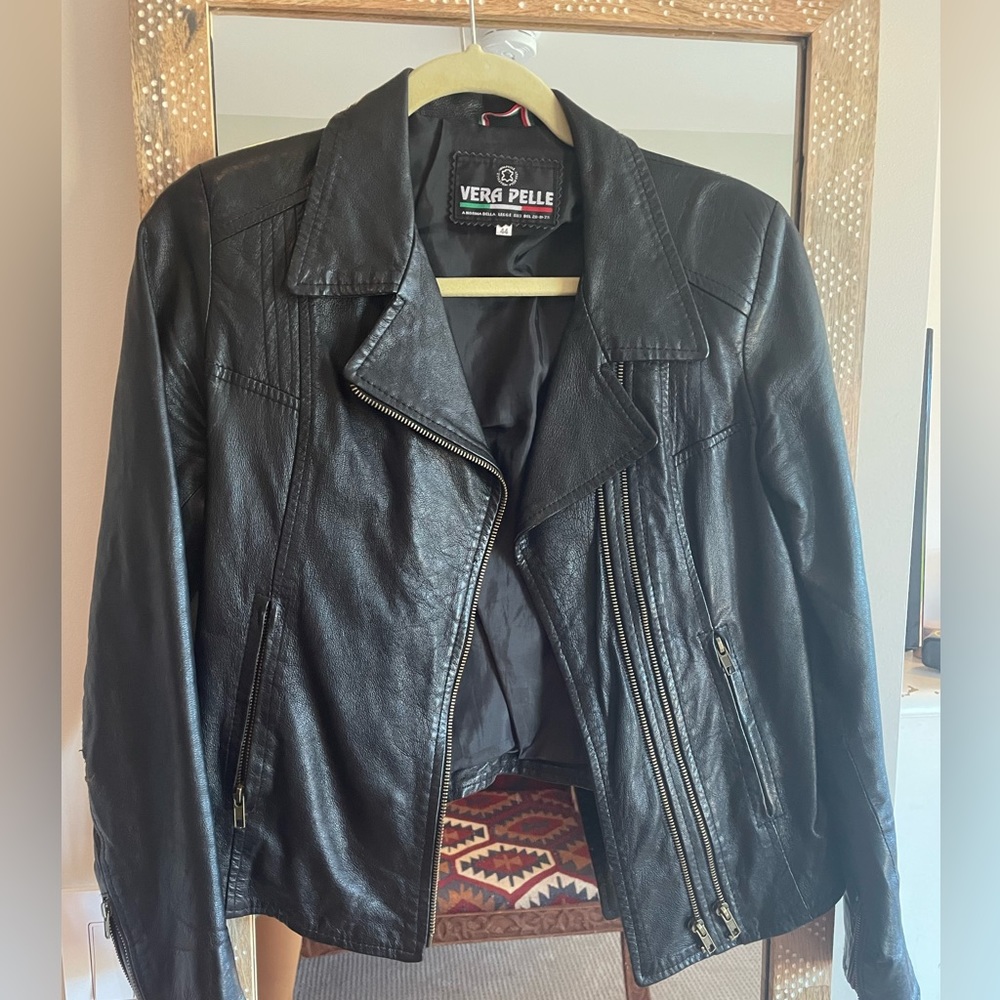 Leather Jacket made it Italy